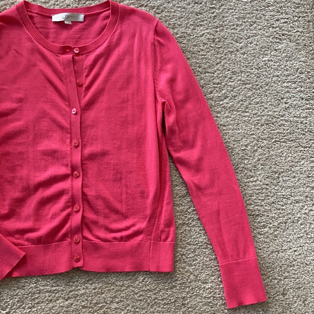 LOFT Long Sleeve Cardigan Sweater - Picture 3 of 6